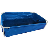 Mini réservoir d'eau de pluie écologique en PVC avec cadre métallique rectangulaire, aquarium, réservoir de poissons, logo personnalisé