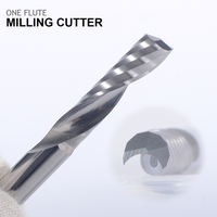 Fresa de carburo de un solo filo de 10 mm para router CNC, para grabado de acrílico, aluminio y PVC, varios tamaños