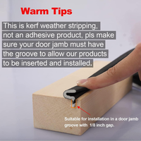 Joint d'étanchéité moderne pour portes et fenêtres en mousse PU souple avec fente pour carte, étanche, anti-poussière et insonorisant pour portes et fenêtres en bois