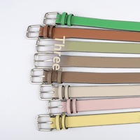Nouvelle Arrivée Ceinture Femme en Cuir Véritable avec Boucle en Alliage, en Cuir de Vachette Première Couche Grain Litchi pour Jeans et Pantalons Décontractés – En Stock