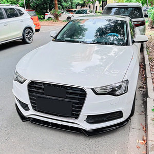 Audi A5 S5 8T <b>Sline</b> 2012-17 Front Bumper Lip Splitter Carbon Fiber Texture Matte Finish Exterior Modification - Product Image 3