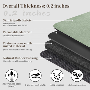<span class=keywords><strong>Tapis</strong></span> <span class=keywords><strong>de</strong></span> <span class=keywords><strong>bain</strong></span> <span class=keywords><strong>vert</strong></span> 47x17 pouces, grand <span class=keywords><strong>tapis</strong></span> <span class=keywords><strong>de</strong></span> <span class=keywords><strong>bain</strong></span> en terre <span class=keywords><strong>de</strong></span> diatomée à séchage rapide, antidérapant avec dos en caoutchouc, <span class=keywords><strong>tapis</strong></span> <span class=keywords><strong>de</strong></span> douche - Product Image 3
