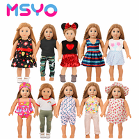 MSYO Vente en gros – Poupées réalistes en polyester de 18 pouces pour garçons et filles, ensemble de 10 pièces avec vêtements interchangeables, modèle de jouet de dessin animé