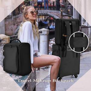 Mochila de <span class=keywords><strong>maquillaje</strong></span> profesional para peluquero, estuche de tren Extra Grande para <span class=keywords><strong>Maquillaje</strong></span> Artístico, Kits de uñas, mochila de viaje para cosméticos - Product Image 6