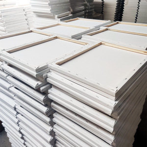 Toile tendue pour artiste en pin de taille personnalisée à prix de gros, 280g, blanche, pour la peinture - Product Image 3