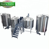 Cuve de stockage sous pression en acier inoxydable pour brassage d'alcool, 1000L 20HL 30BBL, avec pompe et moteur, à vendre