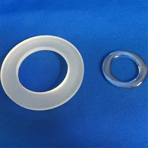 HY wholesaler supply customized transparent Clear Quartz Glass Quartz Ring