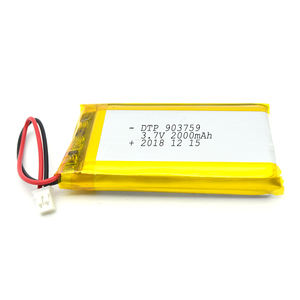903759 2000mah <span class=keywords><strong>3</strong></span>,7 v beliebte polymer li-ion tragbare batterie - Product Image 1