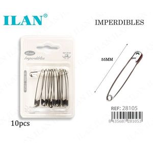 Spille di Sicurezza ILAN 55mm, 10 Pezzi, Aghi da Cucito - Product Image 1