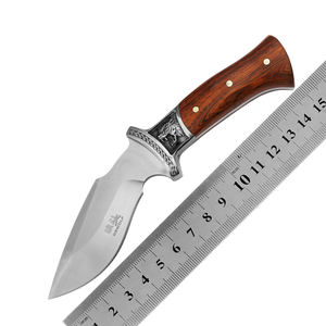سكين تايجر بولسترز التكتيكي للصيد، بشفرة ثابتة من الفولاذ المقاوم للصدأ <span class=keywords><strong>D2</strong></span>، ومقبض من خشب الورد، متين للاستخدامات الخارجية واليدوية، بسمك 4 مم - Product Image 6