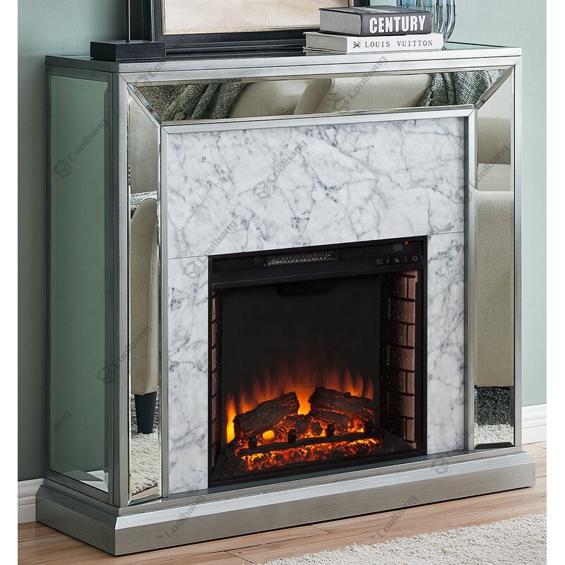 Новая европейская туалетный столик современный, зеркальный Электрический камин