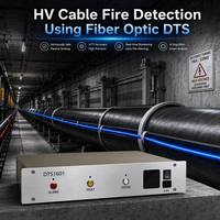 Détecteur de chaleur linéaire à fibre optique Synsensor DTS1601 pour câbles haute tension, surveillance incendie des postes de transformation et réseaux électriques, portée 25 km, anti-EMI