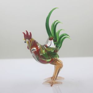 El yapımı Lampwork Murano horoz heykelcik çeşitli renkler fabrika doğrudan sıcak satış cam el sanatları - Product Image 6