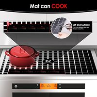 Coussinets de diffuseur de chaleur antidérapants, tapis de protection en verre pour poêle électrique