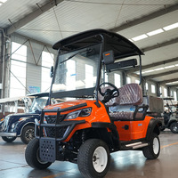 Jalan listrik kendaraan utilitas Golf Kart listrik mobil Golf 4 kursi Golf Cart dengan baterai Lithium listrik