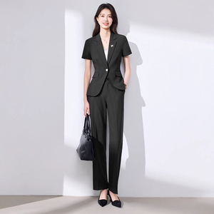 Hotel Uniforms Short Sleeve Suit Set Summer 2026 Lightweight Professional Attire For Daily Work - Product Image 3