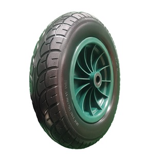 Cheng Jin 3.50-8 PU Foam Wheel Solid Polyurethane Blue <b>For</b> Handcarts And <b>Tool</b> <b>Carts</b> - Product Image 5