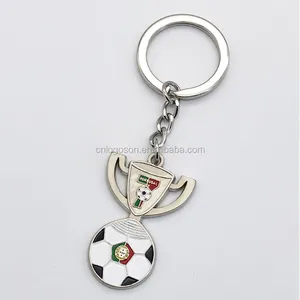 Soccer Ball Keychain 3D Metal France Germany Soccer Ball Keychain Support Free Soccer Team Name Drops Metal Soccer Shield Keychains