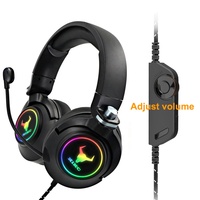 KIKC ET600 yüksek kalite 3.5mm 7.1 Surround Stereo dönebilen oyun kulaklığı için geri çekilebilir mikrofon ile Pc bilgisayar Ps5 Ps4