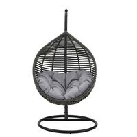 Pliable Rotin Garantie À Vie Suspendu Oeuf Chaise Rotin Terrasse Extérieure Corde Jardin Patio Oeuf Balançoire Chaise Avec Support