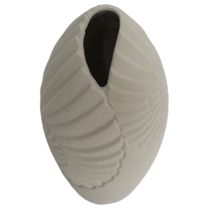 Elegante Vaso Ovale in Ceramica con Design a Spirale per Arredamento Soggiorno, Vaso per Fiori in Stile Costiero per Casa, Camera da Letto, Ufficio, Tavolo - Product Image 5