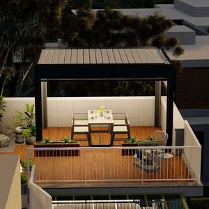 Hanrui esterno motorizzato feritoia luce LED <span class=keywords><strong>per</strong></span> Patio esterno Pergola Gazebo & padiglione con <span class=keywords><strong>staffe</strong></span> e supporti compositi - Product Image 1