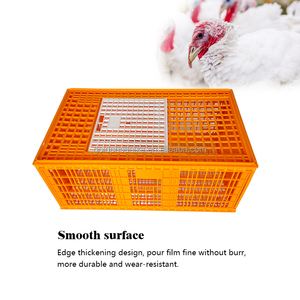 ZB 3 porte in plastica di grandi dimensioni gabbia di trasporto pollame vivo uccello anatra di tacchino casse di trasporto di pollo - Product Image 3