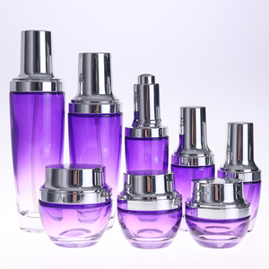 Flacon cosmétique en verre coloré de 100 ml et pot cosmétique de luxe en gros pour l'emballage de cosmétiques - Product Image 2