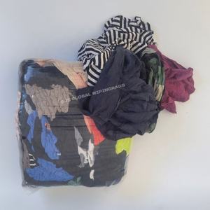 Trapos de Algodón Industriales Absorbentes de Aceite, Grado A, 25 kg, Trapos de Camiseta de Colores para Limpieza - Product Image 1