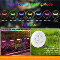 Lampe solaire de jardin automatique 18 LED, éclairage annulaire, mode oscillant, poteau réglable, étanche IP65, intensité variable, éclairage de terrasse et de villa