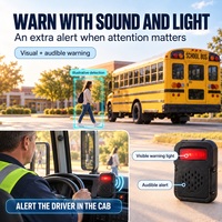 Système de caméra d'angle mort pour camion avec détection IA, avertissement sonore et visuel, caméra de recul, écran partagé, étanche, pour bus, fourgonnette et flotte