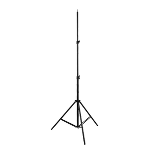 2.1m Alliage d'aluminium Léger Noir Support triangulaire <span class=keywords><strong>en</strong></span> métal pliable et évolutif Trépied pour la diffusion <span class=keywords><strong>en</strong></span> direct et la prise de vue - Product Image 3