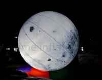 Boule de Lune Gonflable en PVC avec Lumières LED, Lampe Lumineuse, Fête de la Planète, Ballon de Lune Gonflable Extérieur