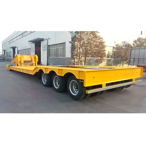 Remolque de plataforma baja hidráulica de 1-2 toneladas para trabajo pesado con cuello de cisne, 12.5x2.5x1.5m, Shandong Fengniao - Product Image 4