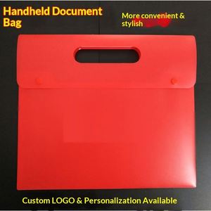 Bolsa de Documentos Transparente Portátil KE'mu A4 de PP con Asa y Logotipo Personalizado para Suministros de Oficina - Product Image 4