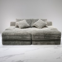 Modernes minimalist isches L-förmiges Sofa garnitur Einzels ofa Sessel Weicher Schwamm Stoff Lazy Sofa für Wohnzimmer Europäisches chinesisches Design