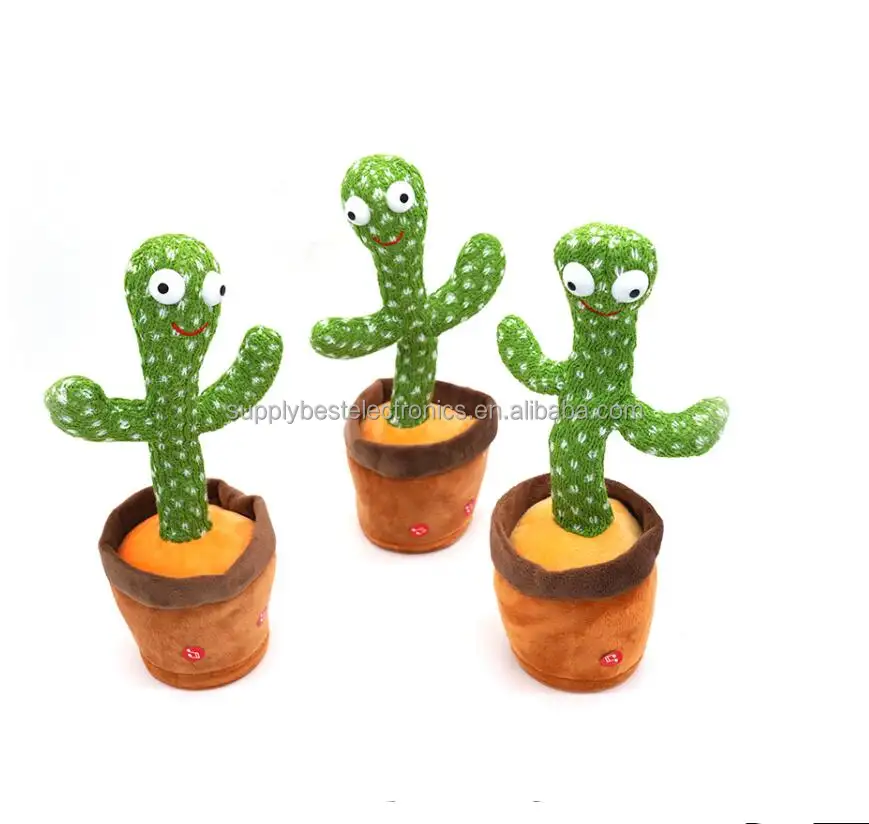 Tänzer Kaktus Elektronisches Singen Tanzen Kaktus Plüschtiere Lustiger Kaktus Lautsprecher Für Kinder Bildung Home Decoration