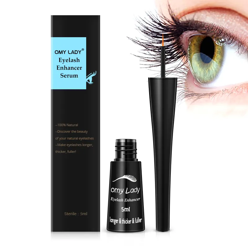 Best Eyelash Growth Product 100% Natural Waterproof Private labeling OEM Customized Item natural eyelash serum