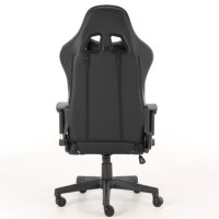 Siège d'e-sport pour adultes avec dossier haut, accoudoirs 2D réglables, chaise de jeu ergonomique en cuir noir