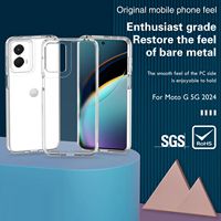 Coques de téléphone antichoc à paillettes transparentes claires pour MOTO G 5G 2024 couverture arrière transparente