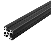Profil d'extrusions en aluminium de tube d'aluminium de tube d'aluminium de la fente 6063 T5 T anodisée par norme européenne argentée noire 3030 pour la Machine de CNC