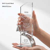 Trophée en cristal personnalisé, gravé sur mesure, en or, argent, bronze, en forme d'étoile, pour la reconnaissance de l'excellence d'entreprise lors de galas annuels