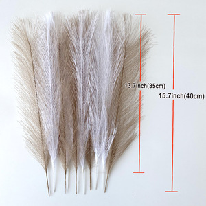 Decoración de Hierba de <span class=keywords><strong>Pampas</strong></span> Hecha a Mano, 15.7 Pulgadas/40 cm, Caña Artificial para Decoración Boho <span class=keywords><strong>Chic</strong></span> del Hogar y Arreglos de Boda - Morado Claro - Product Image 6