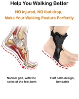 Attelle AFO pour pied tombant, orthèse cheville-pied pour hommes et femmes, attelle de correction posturale du pied tombant avec airbag gonflable