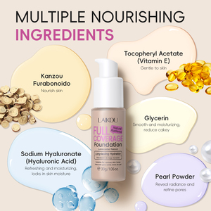 Fond de teint Laikou Matte Vegan à couvrance totale, fini soyeux et lisse, <span class=keywords><strong>base</strong></span> de maquillage pour le <span class=keywords><strong>visage</strong></span> - Product Image 5