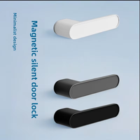 Poignée de porte magnétique silencieuse en bois pour chambre à coucher, moderne, minimaliste, écologique et durable, pour la maison