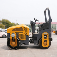 Rouleau compresseur vibrant sur pneus de 3 tonnes, moteur diesel Kubota haute puissance 35,5 CV, pour usage en construction, haute efficacité