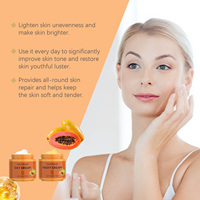 Crème Visage Éclaircissante à la Papaye, Vitamine C, Nicotinamide, Anti-Âge, Hydratante, pour les Taches Brunes