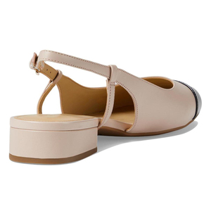 <span class=keywords><strong>Scarpe</strong></span> Basse da Donna con Punta a Cappuccio e <span class=keywords><strong>Tacco</strong></span> Basso, in Vernice Bicolore, Modello Ballerina Slingback - Ingrosso e Personalizzazione OEM - Product Image 3