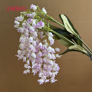 DC239 Orquídea <span class=keywords><strong>Colgante</strong></span> de Seda Degradada Lila, Tallo de 108cm, Flor Artificial <span class=keywords><strong>Colgante</strong></span> para Decoración Floral de Arco de Boda - Product Image 1